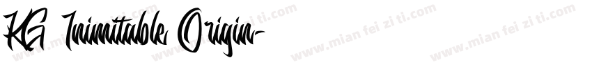 KG Inimitable Origin字体转换